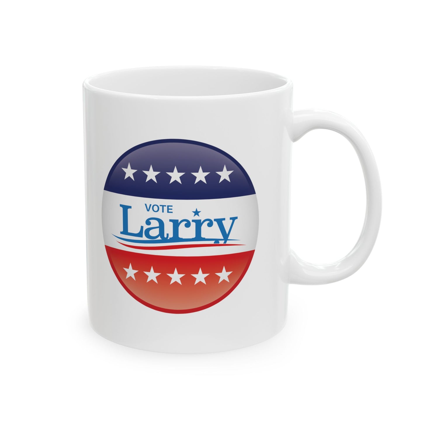 Vote Larry Ceramic Mug 11oz