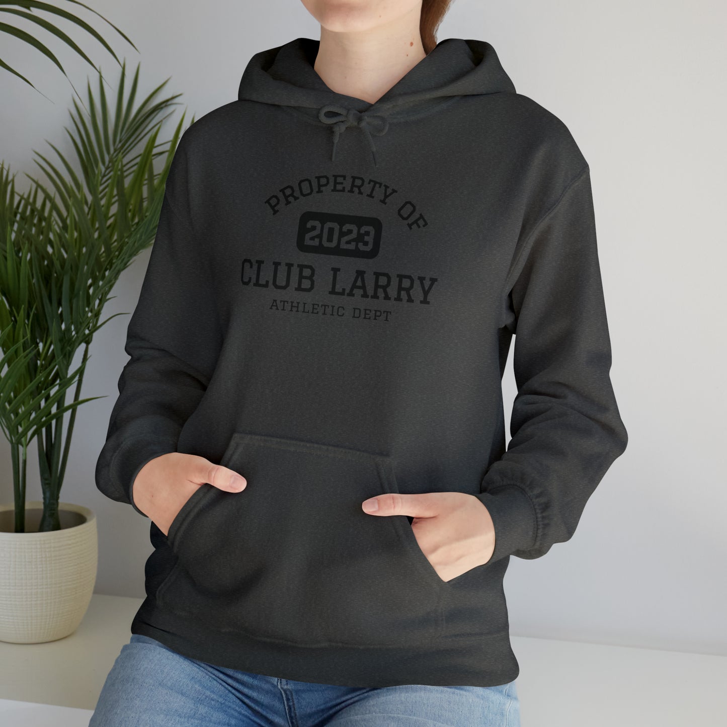 Club Larry Athletic Department Heavy Blend Hooded Sweatshirt, Larry Name Hoodie