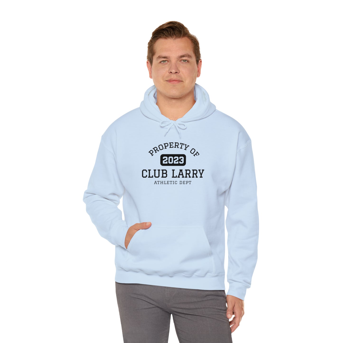 Club Larry Athletic Department Heavy Blend Hooded Sweatshirt, Larry Name Hoodie