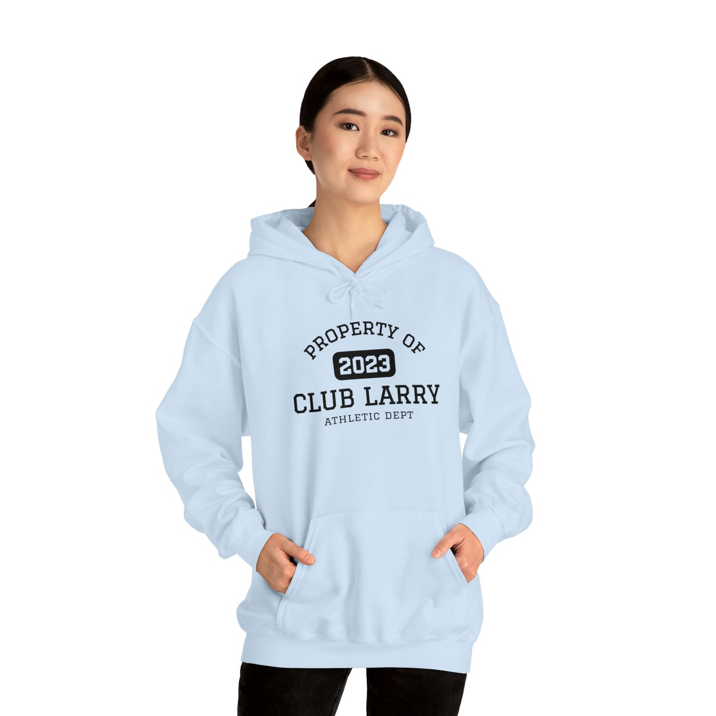 Club Larry Athletic Department Heavy Blend Hooded Sweatshirt, Larry Name Hoodie