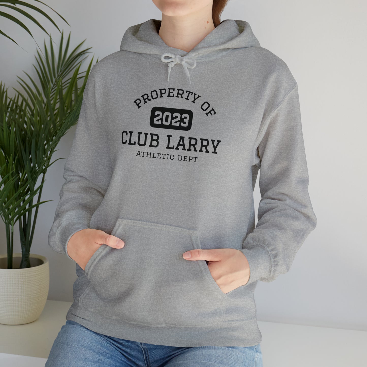 Club Larry Athletic Department Heavy Blend Hooded Sweatshirt, Larry Name Hoodie