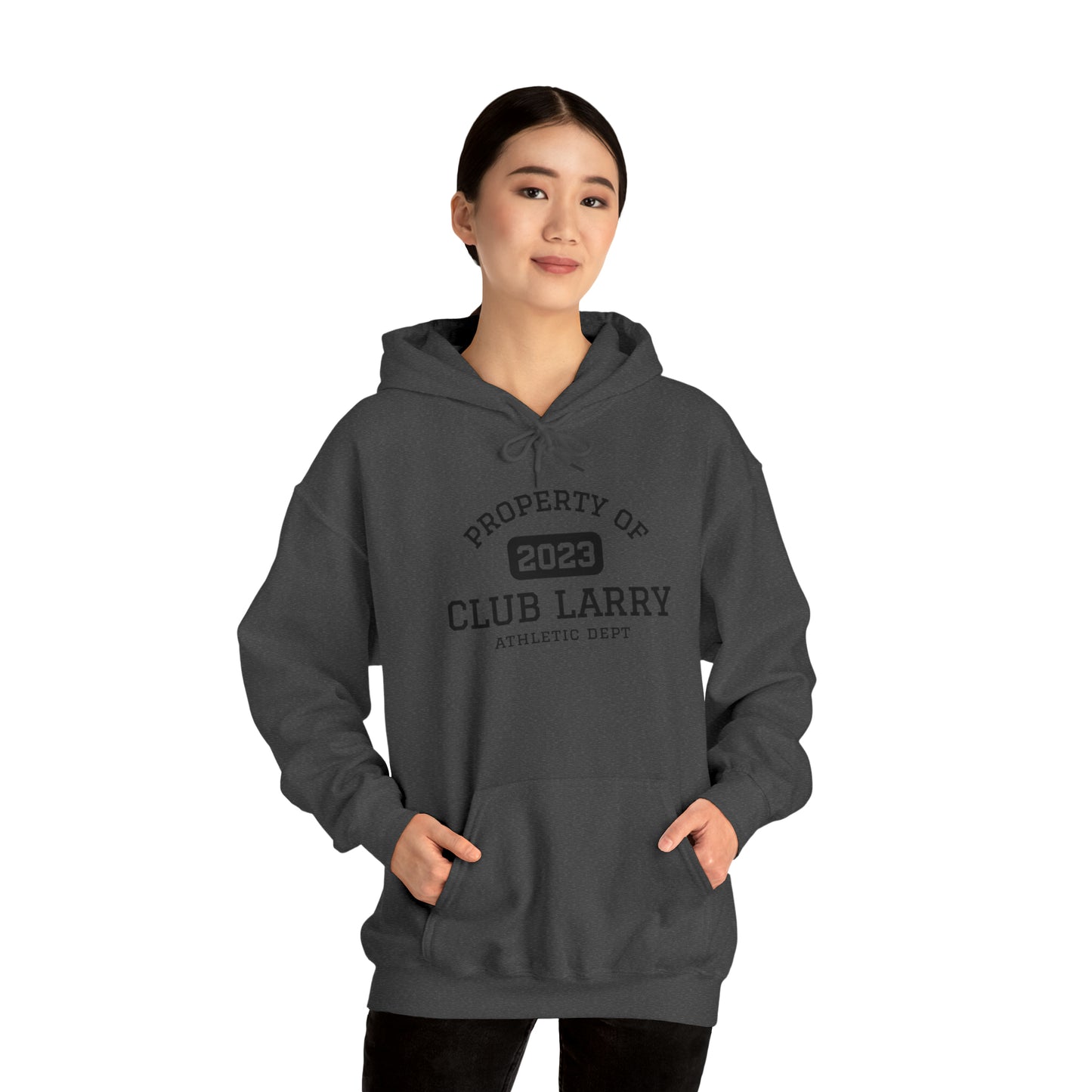Club Larry Athletic Department Heavy Blend Hooded Sweatshirt, Larry Name Hoodie