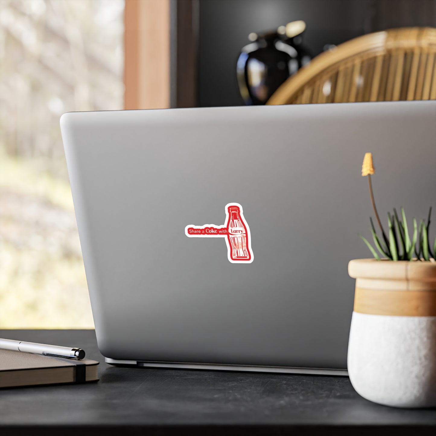 Share a Coke with Larry Sticker - 3" x 2.75 Inches - Vinyl