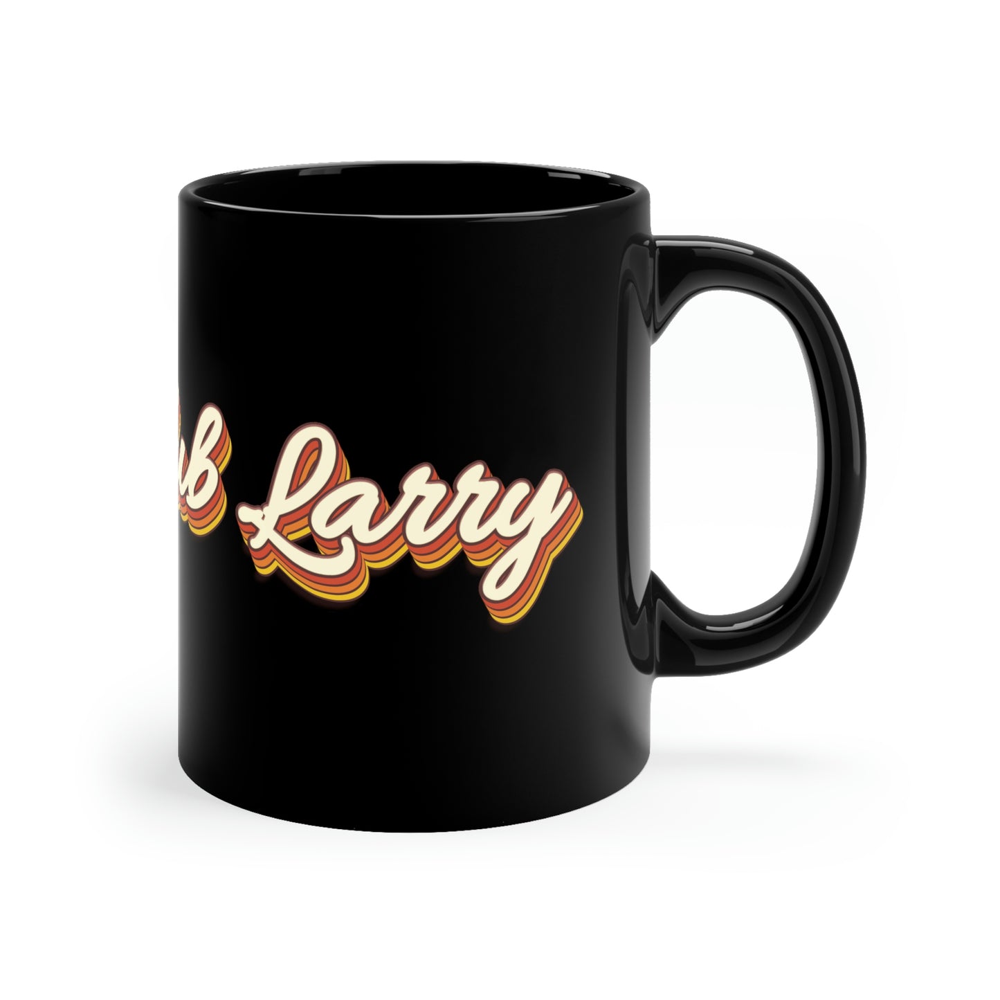 Club Larry Retro 11oz Black Mug