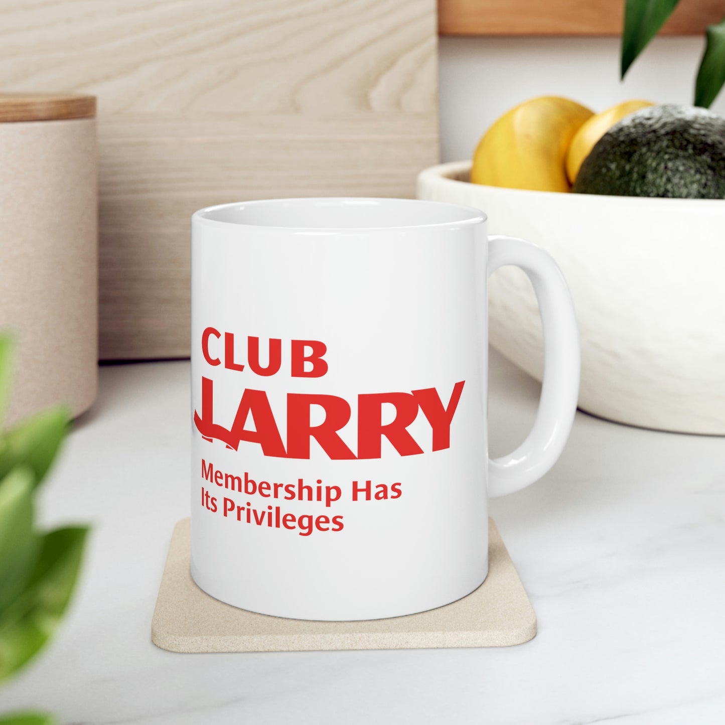 Club Larry - Membership Has Its Privileges Ceramic Mug 11oz