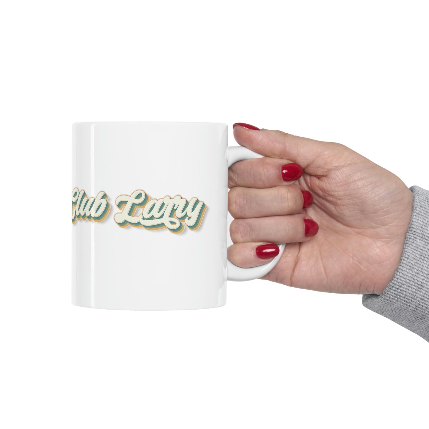 Club Larry Script Retro Ceramic Mug 11oz