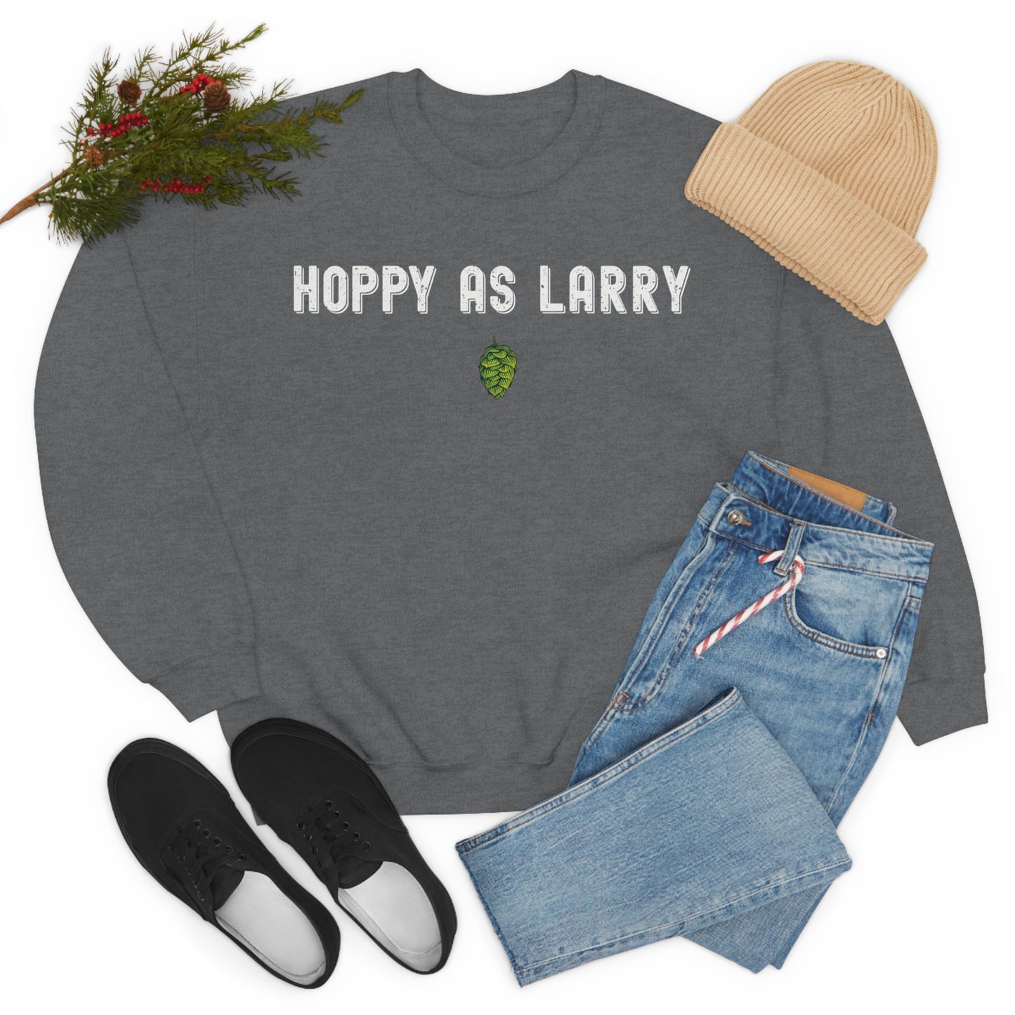 Unisex Heavy Blend Crewneck Sweatshirt - Hoppy as Larry