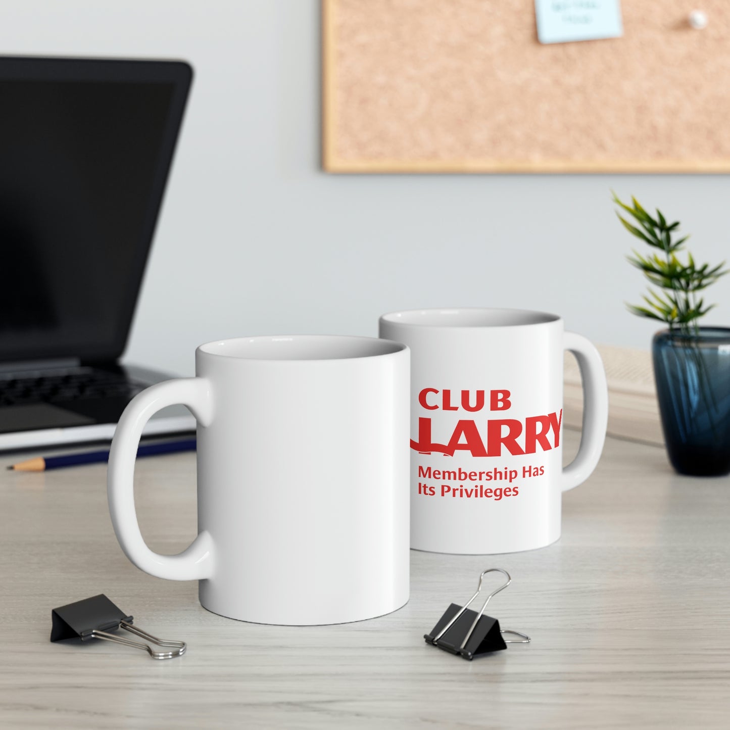 Club Larry: Membership Has Its Privileges - Ceramic Coffee Mug 11oz