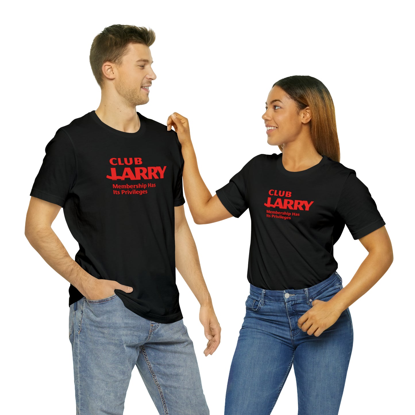 Unisex Club Larry Membership Has Its Privileges Short Sleeve Tee