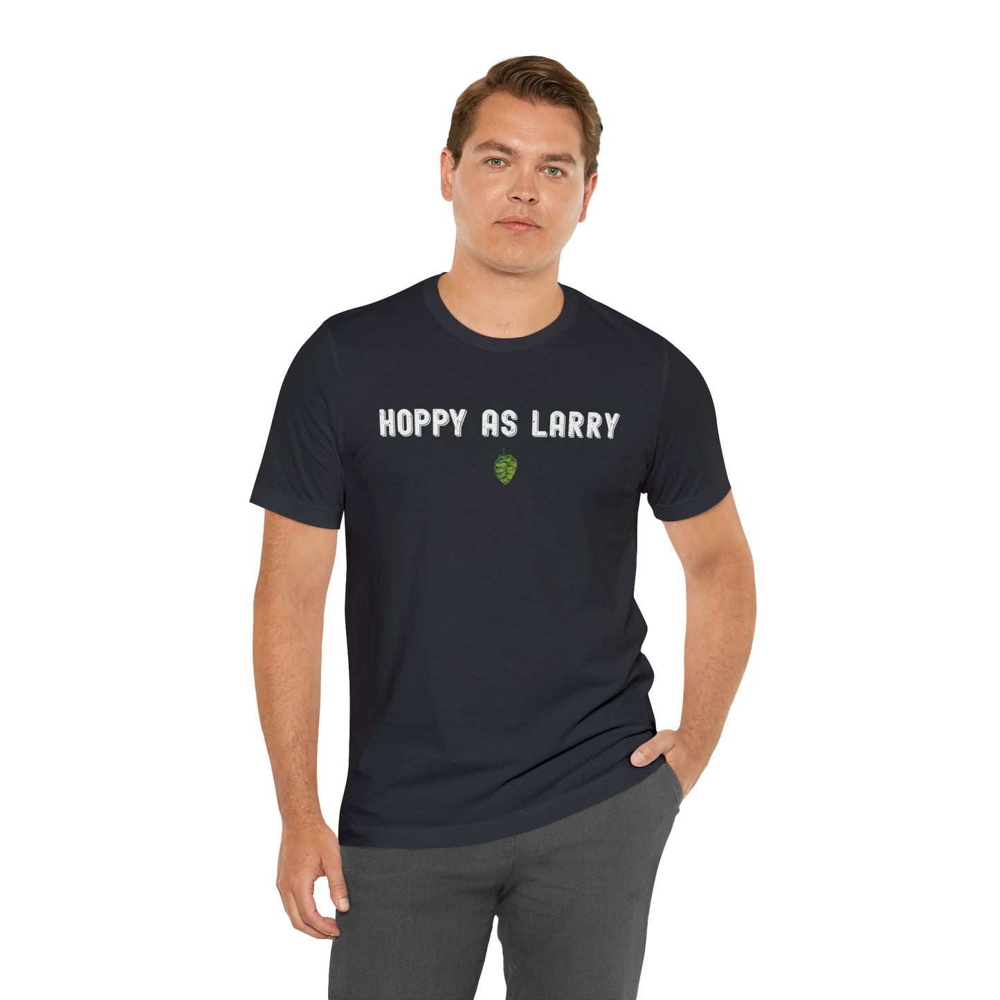 Unisex Jersey Short Sleeve Tee - Hoppy As Larry