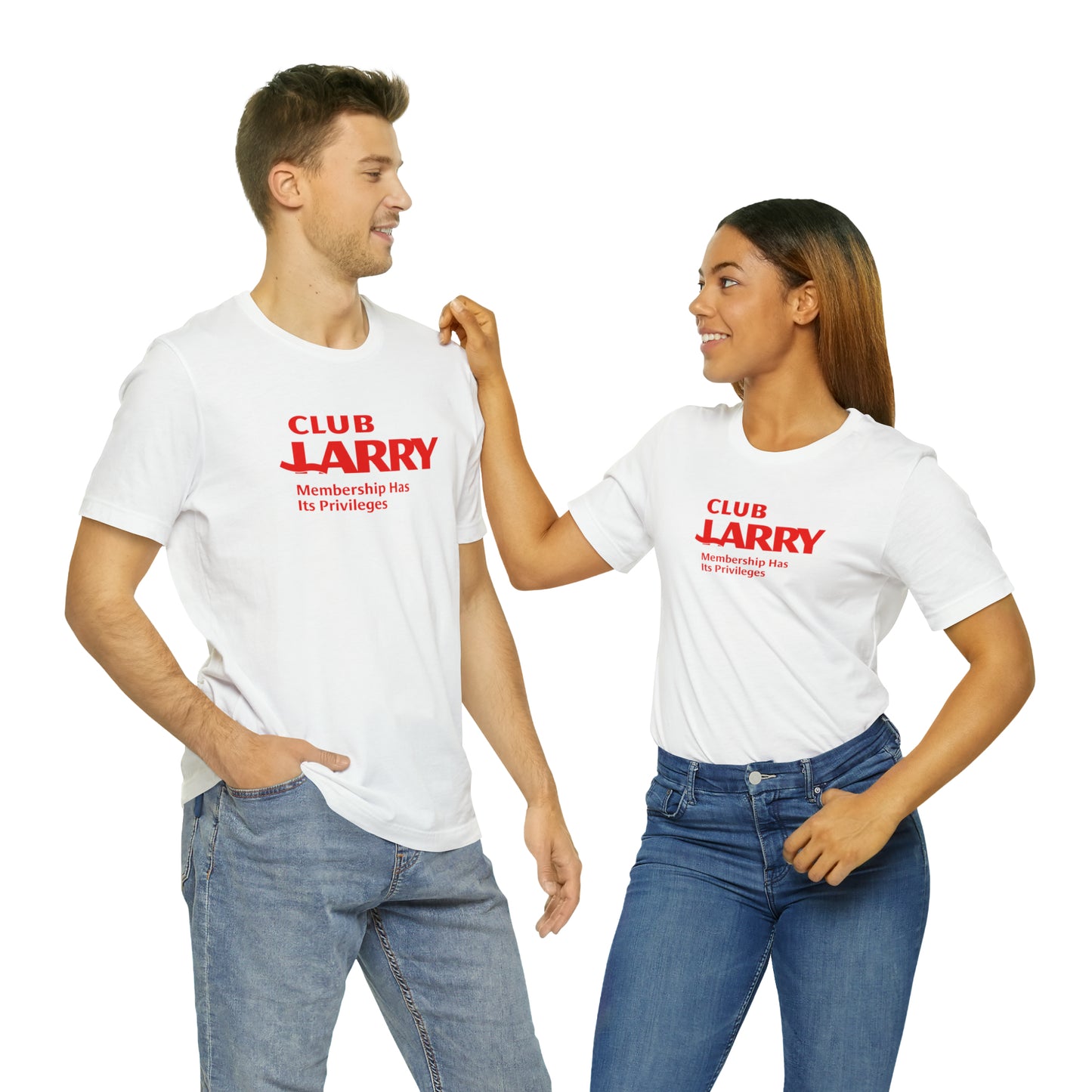 Unisex Club Larry Membership Has Its Privileges Short Sleeve Tee