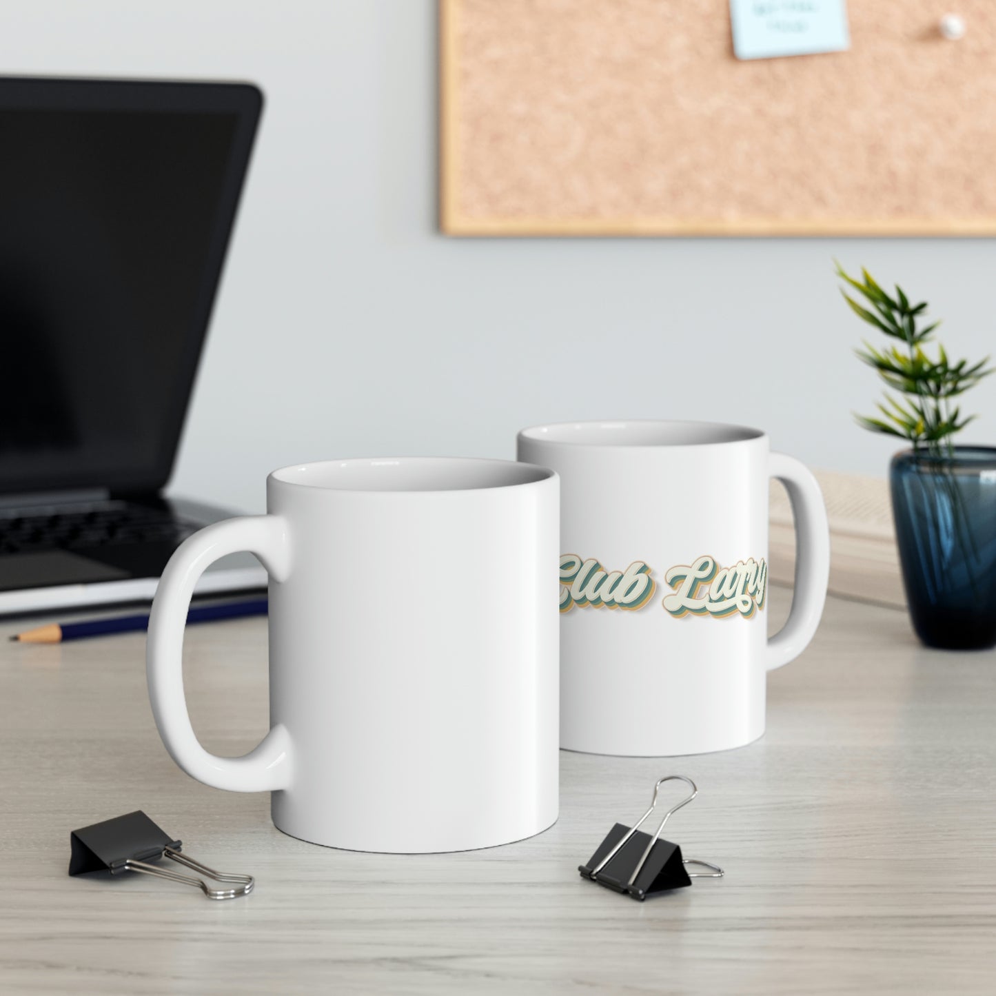 Club Larry Script Retro Ceramic Mug 11oz