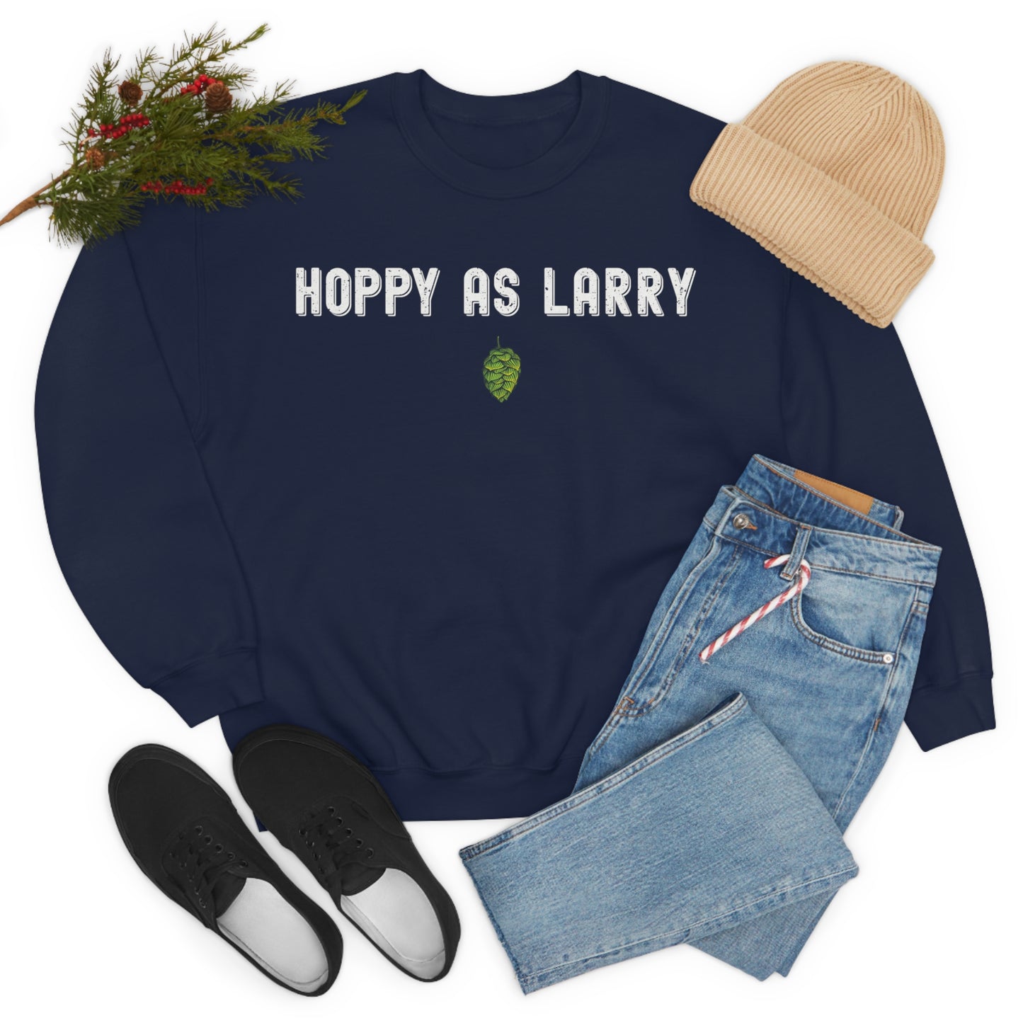 Unisex Heavy Blend Crewneck Sweatshirt - Hoppy as Larry