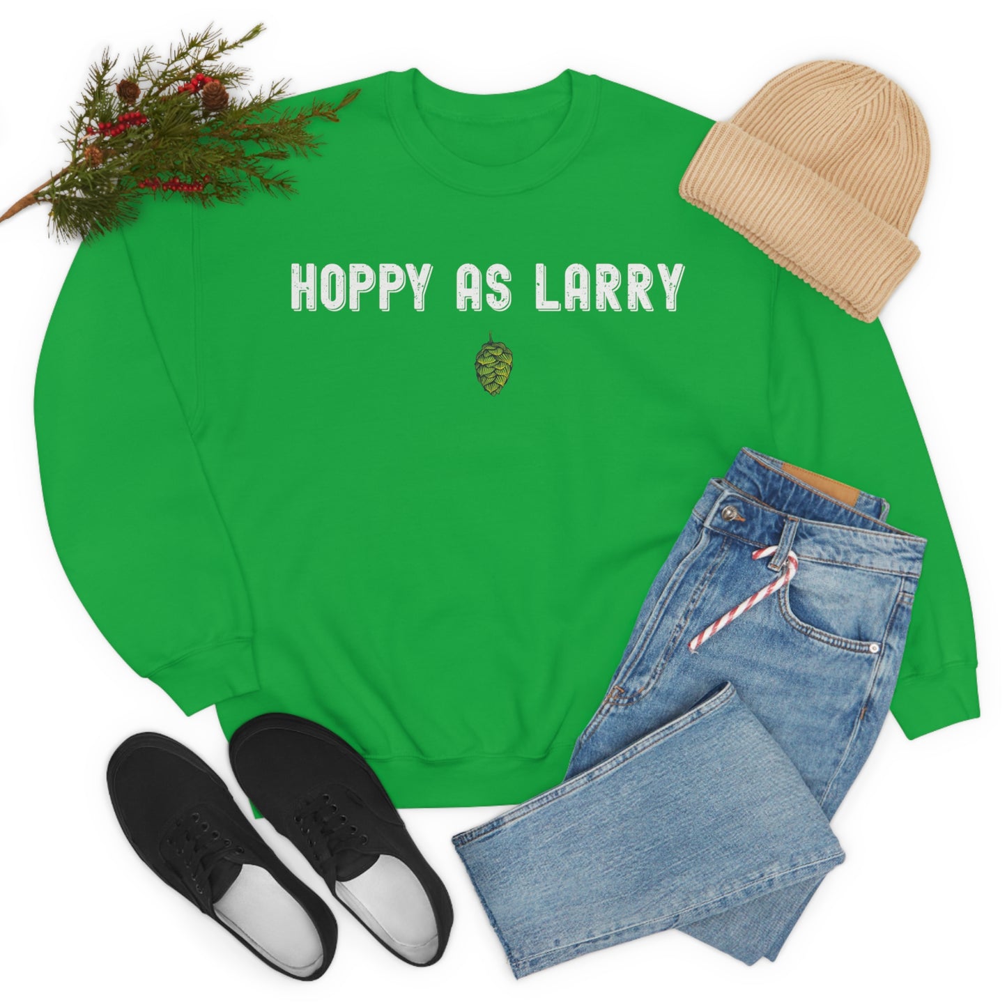 Unisex Heavy Blend Crewneck Sweatshirt - Hoppy as Larry