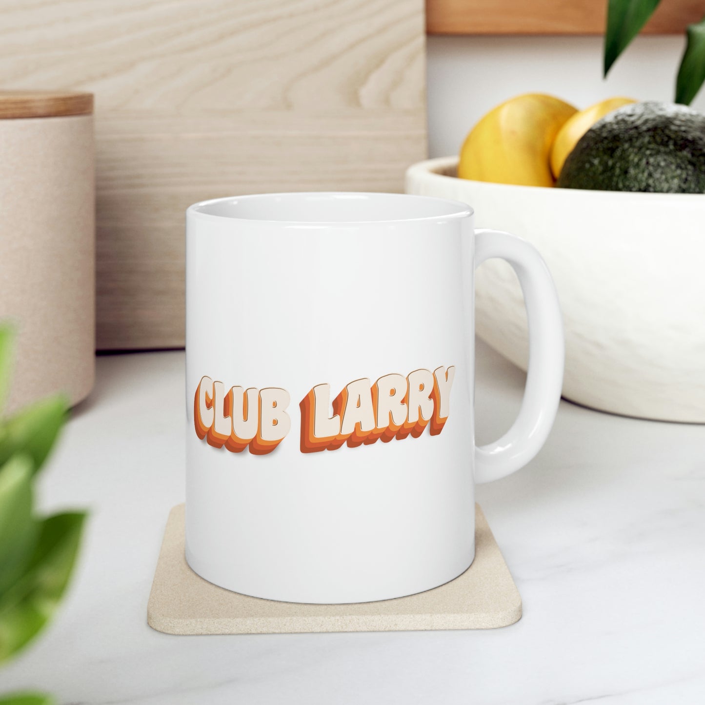 Retro Club Larry - Ceramic Coffee Mug 11oz