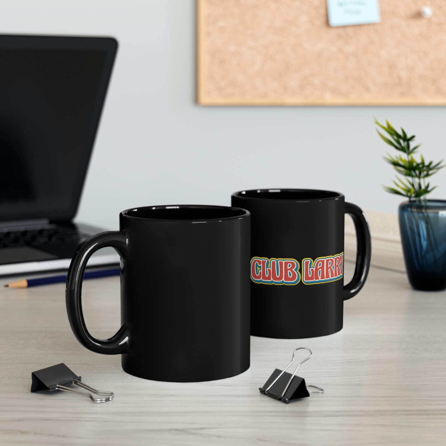 Club Larry Vintage 11oz Black Mug