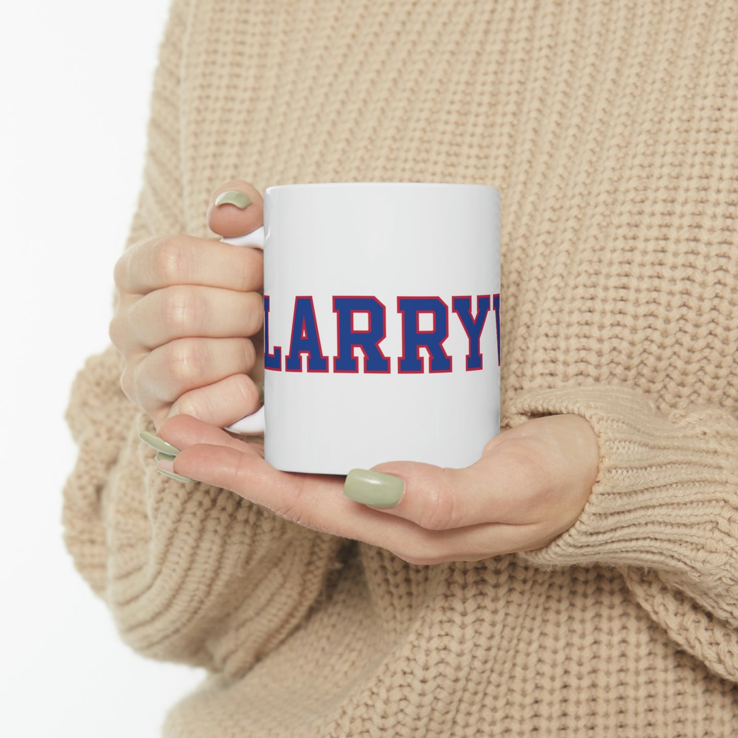 Larryville - Ceramic White Coffee Mug 11oz