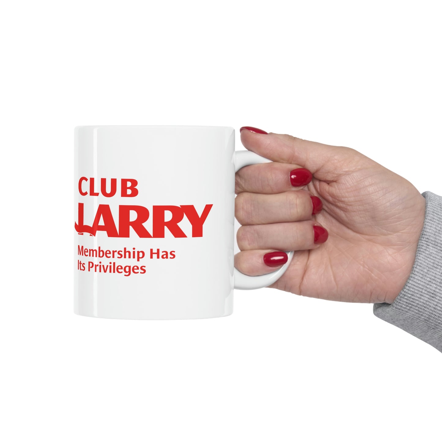 Club Larry: Membership Has Its Privileges - Ceramic Coffee Mug 11oz