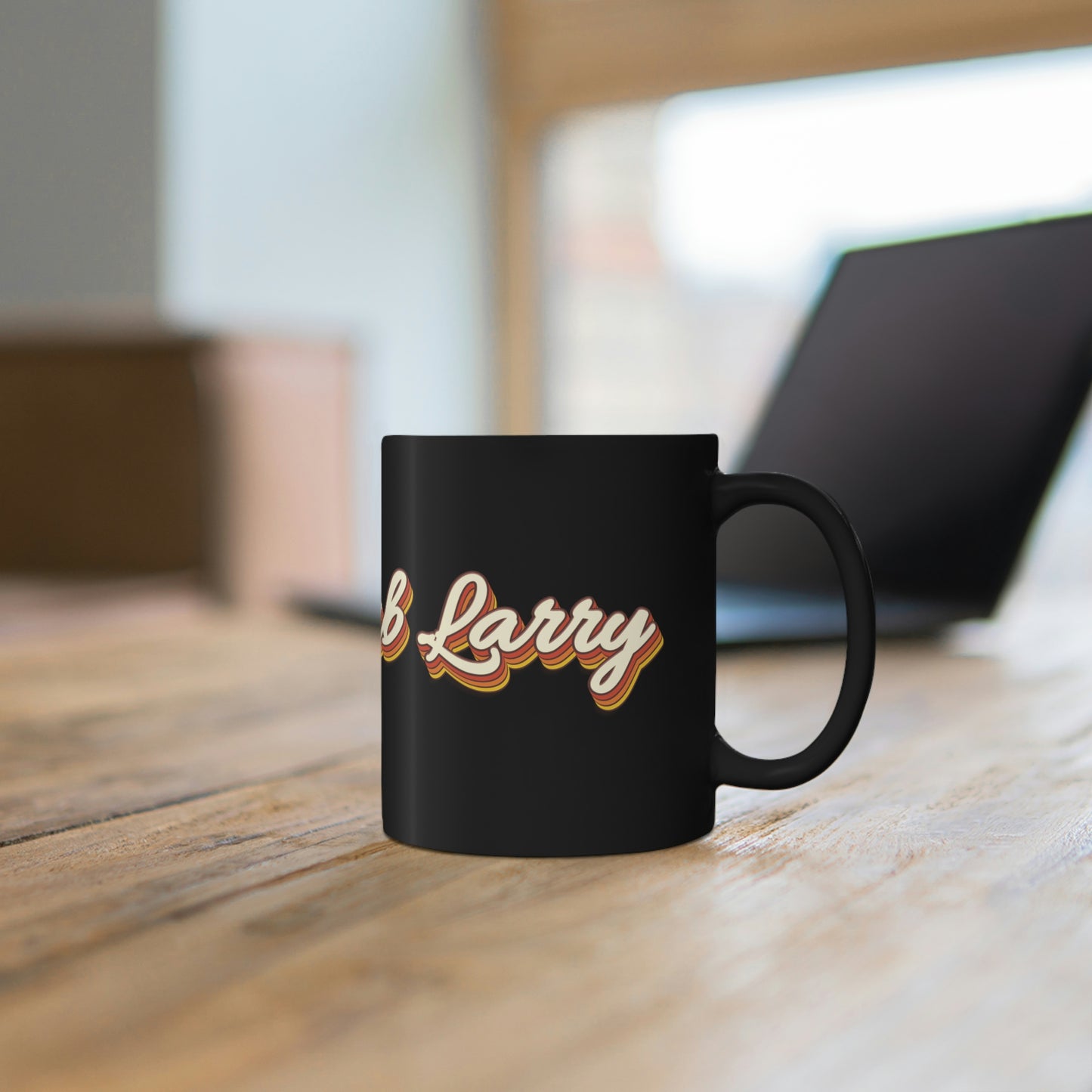 Club Larry Retro 11oz Black Mug