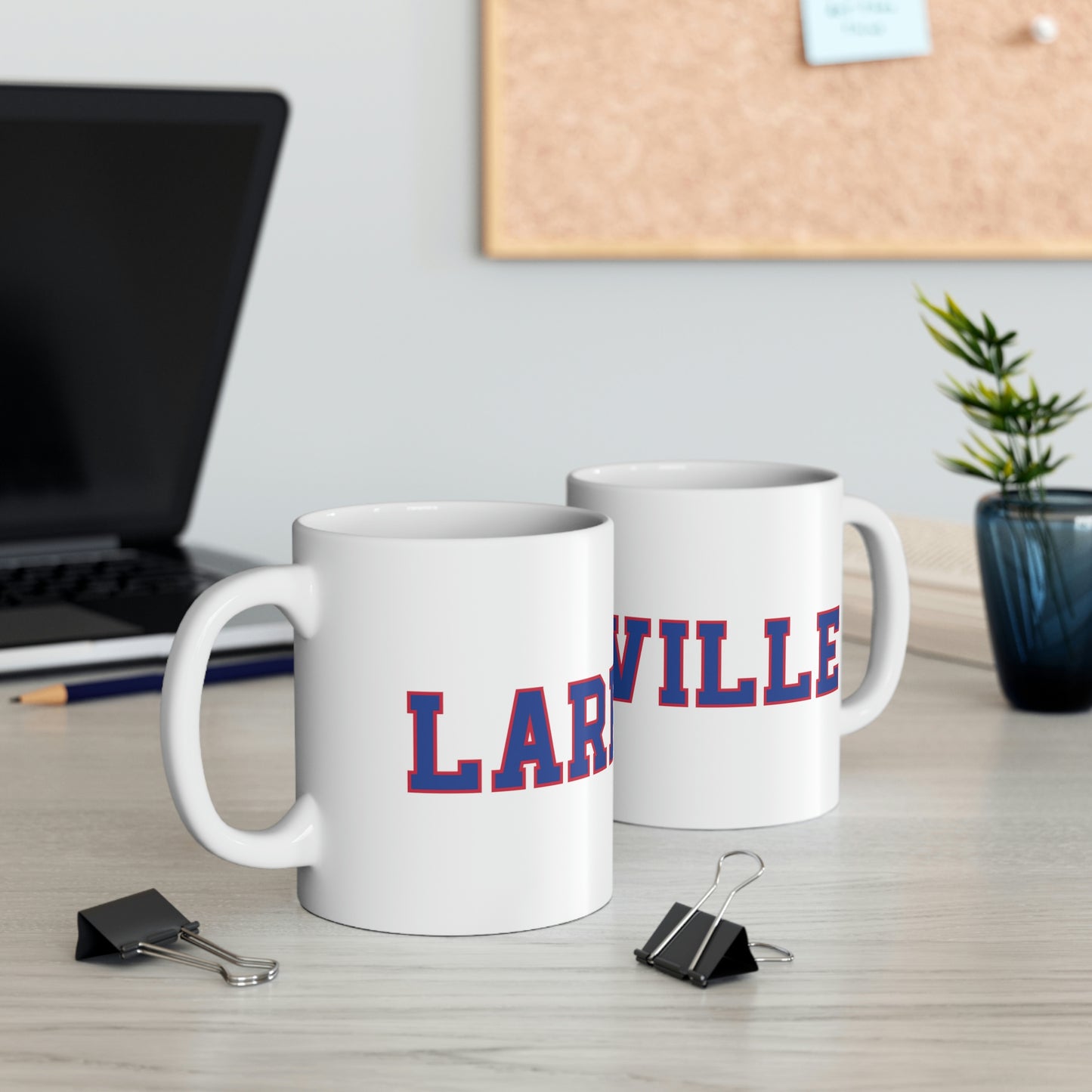 Larryville - Ceramic White Coffee Mug 11oz