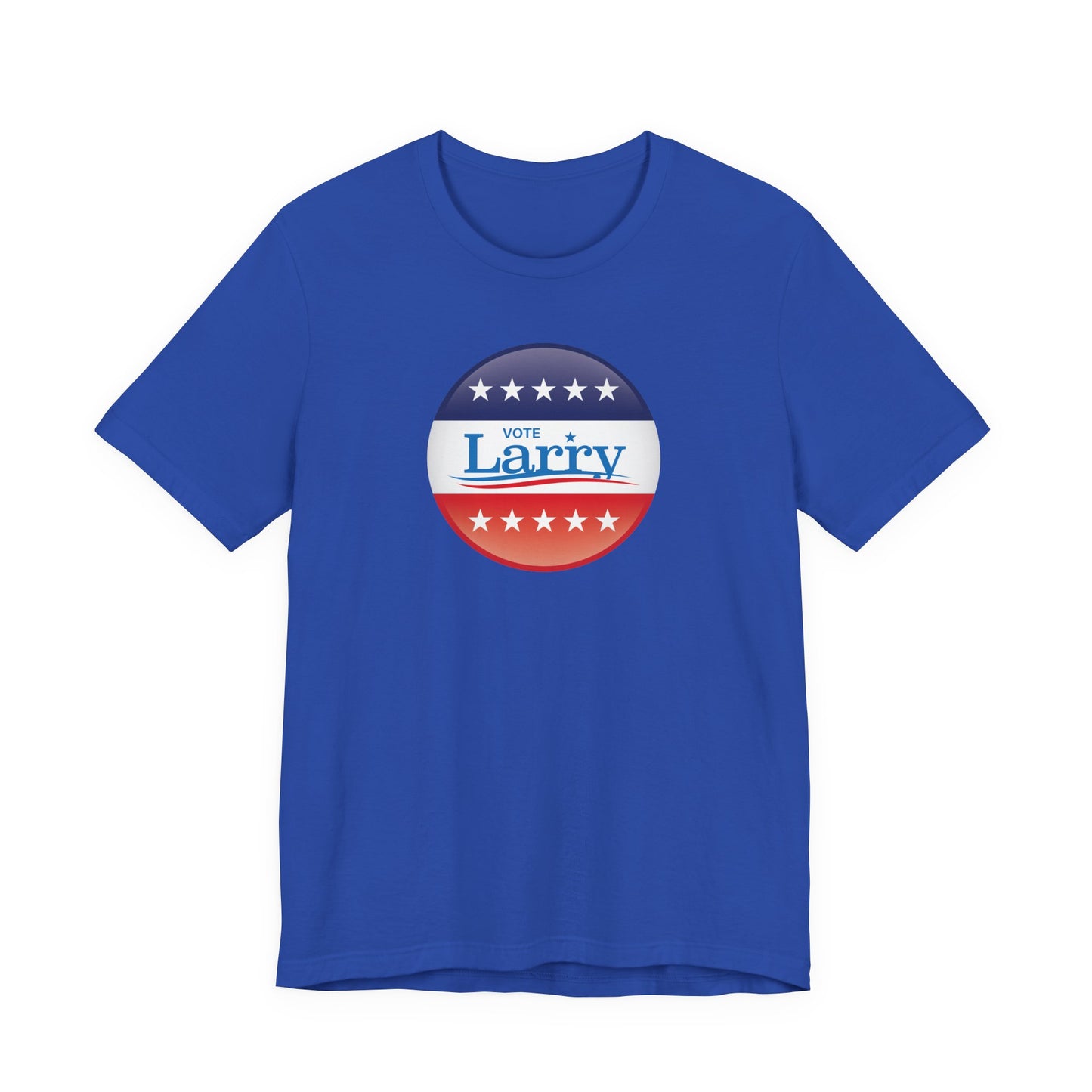 Vote Larry Unisex Adult T-shirt, Political Red White and Blue Larry Tee
