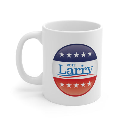 Vote Larry Ceramic Mug 11oz