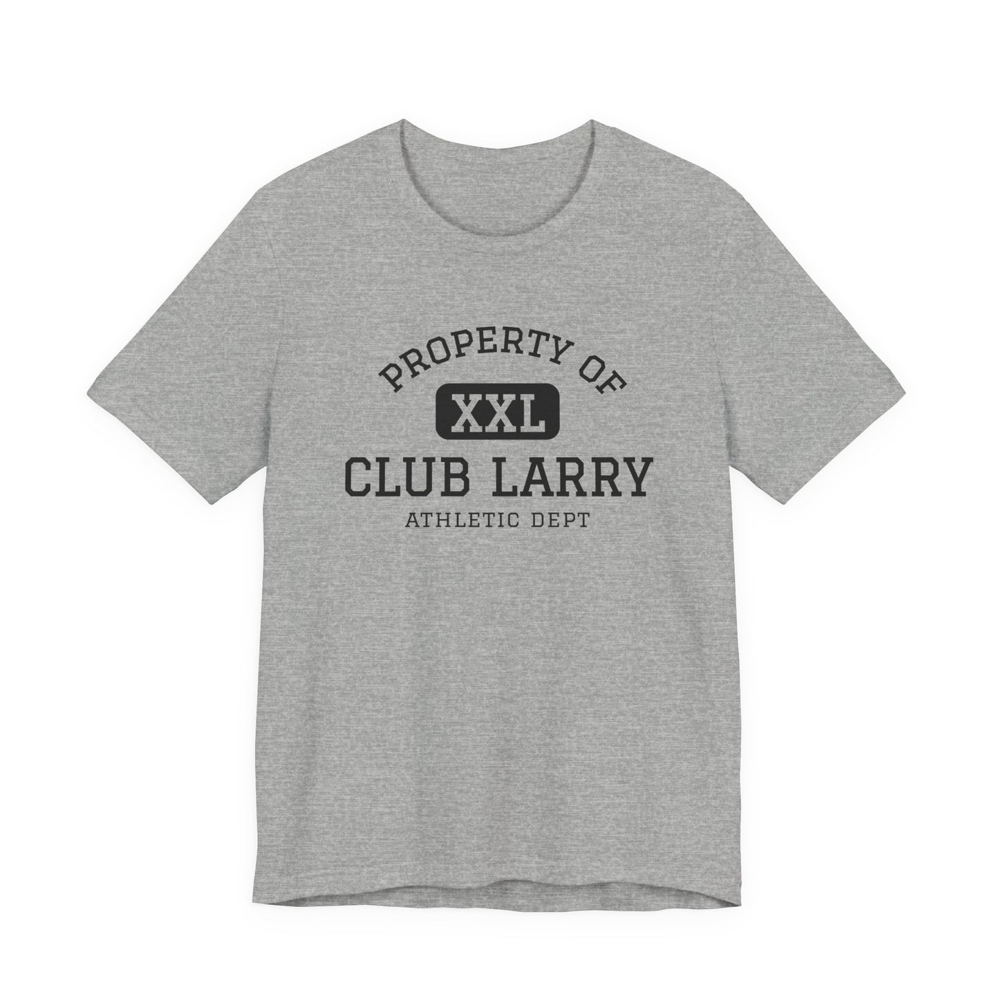 Club Larry Athletic Tee — "Property of Athletic Dept" Vintage Gym Shirt