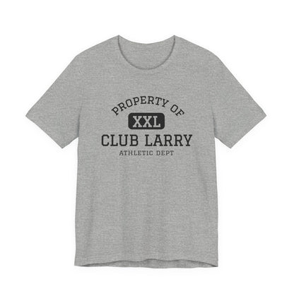 Club Larry Athletic Tee — "Property of Athletic Dept" Vintage Gym Shirt