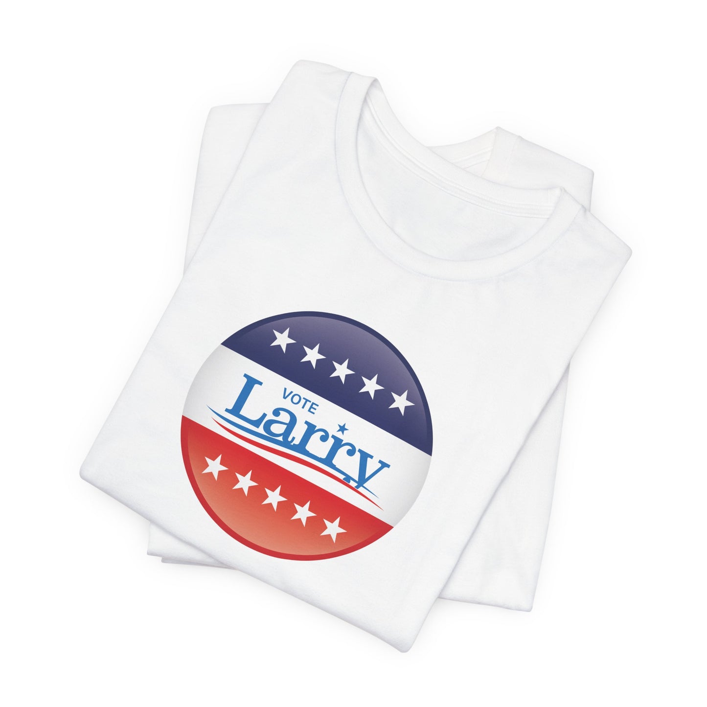 Vote Larry Unisex Adult T-shirt, Political Red White and Blue Larry Tee