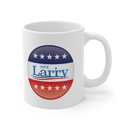 Vote Larry Ceramic Mug 11oz