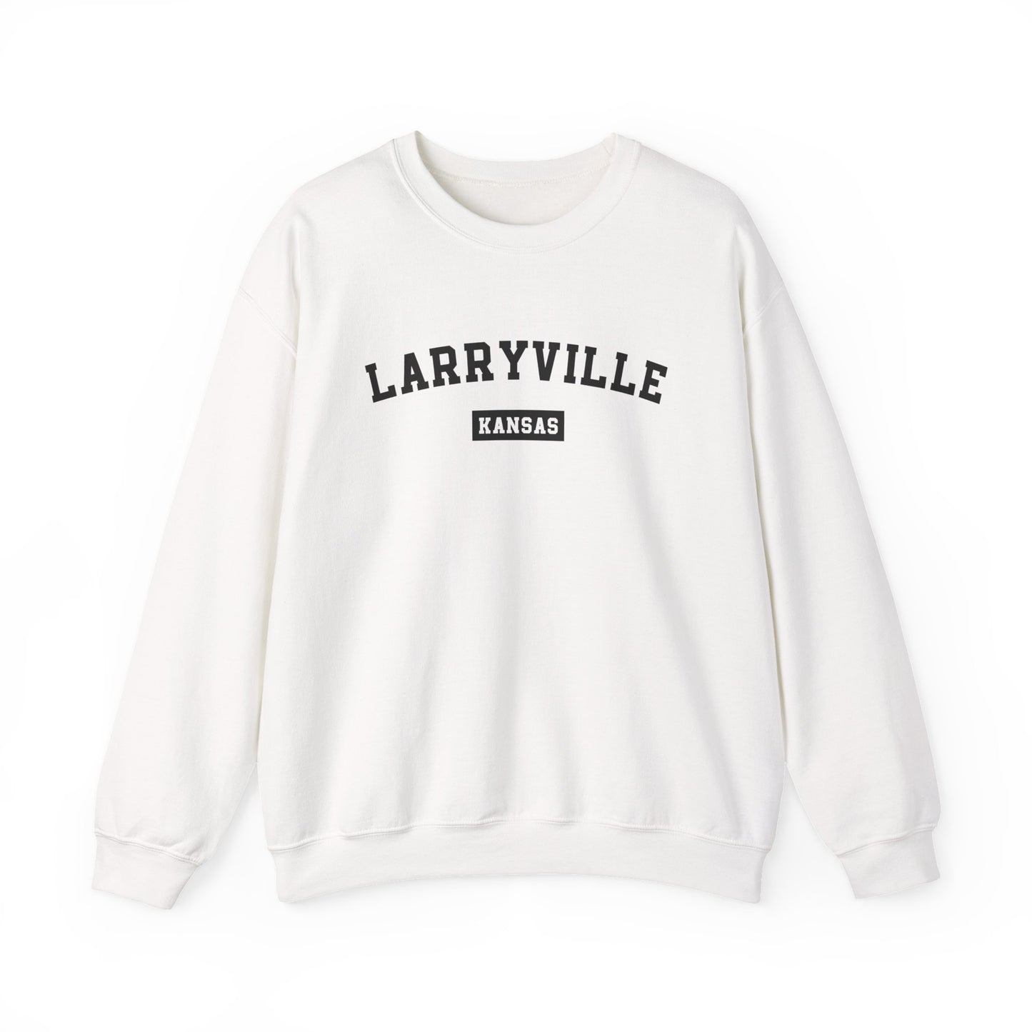 Larryville Kansas Crewneck Sweatshirt - College Style Pullover, Fun Lawrence Kansas KU College Sweater