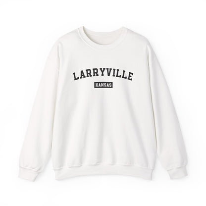 Larryville Kansas Crewneck Sweatshirt - College Style Pullover, Fun Lawrence Kansas KU College Sweater