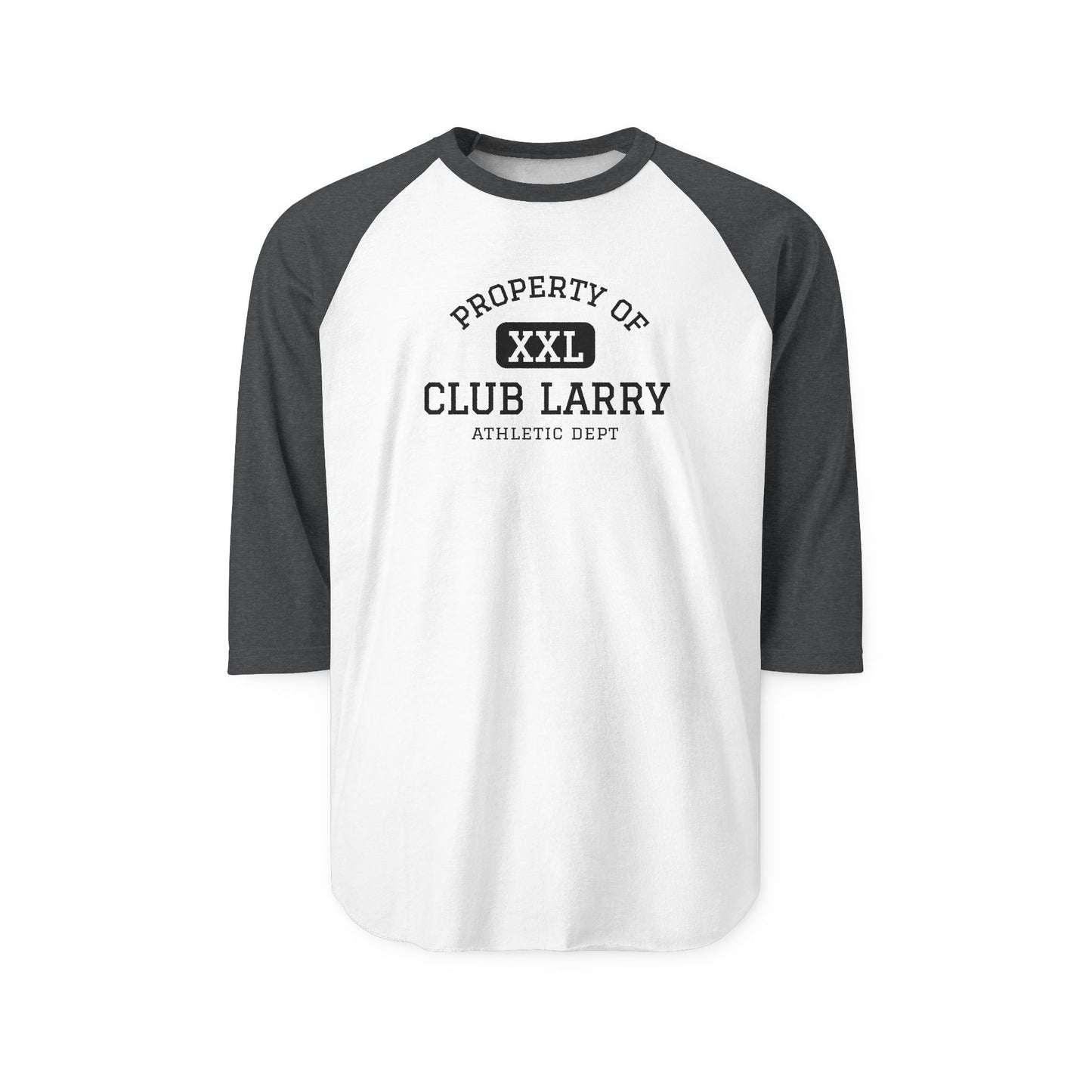 Club Larry Athletic Department - Unisex 3/4 Sleeve Raglan Tee