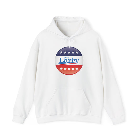 Vote Larry Hoodie, Funny Larry Political Hooded Sweatshirt