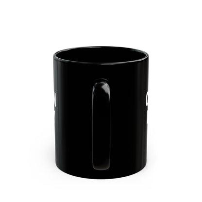 Cousin Larry Black Coffee Mug — 11oz Ceramic Cup