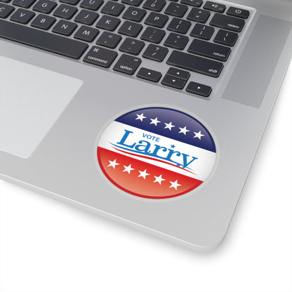 Vote Larry Circle Stickers