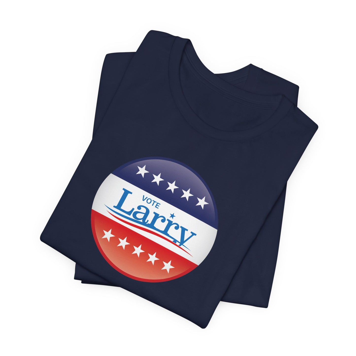 Vote Larry Unisex Adult T-shirt, Political Red White and Blue Larry Tee