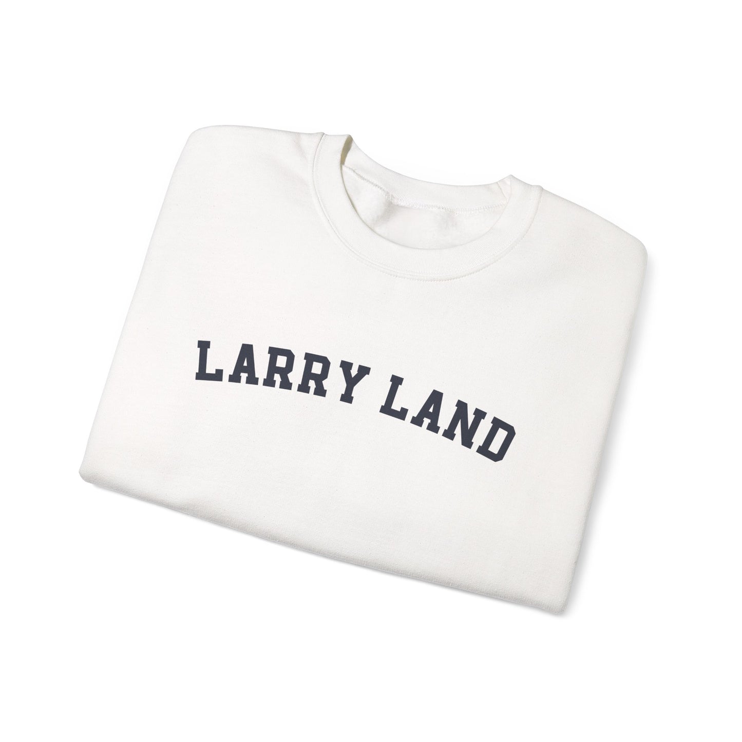 Larry Land Crewneck Sweatshirt — Retro Collegiate Graphic Pullover