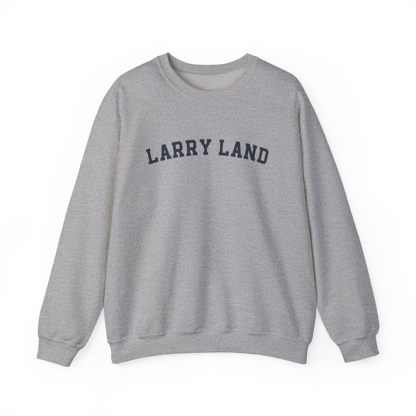 Larry Land Crewneck Sweatshirt — Retro Collegiate Graphic Pullover