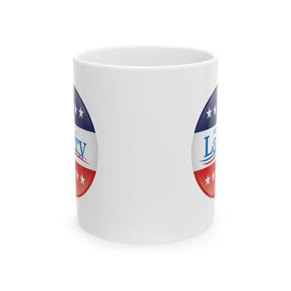 Vote Larry Ceramic Mug 11oz