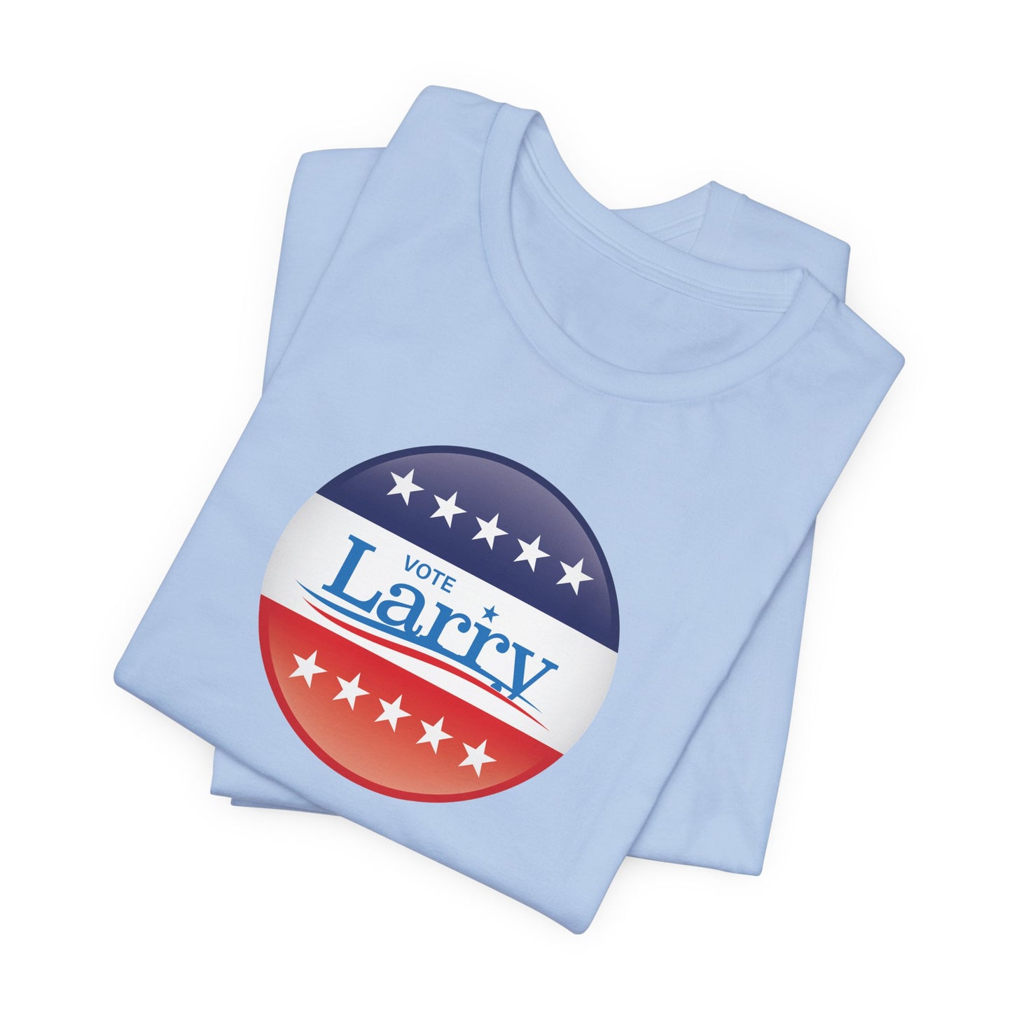 Vote Larry Unisex Adult T-shirt, Political Red White and Blue Larry Tee