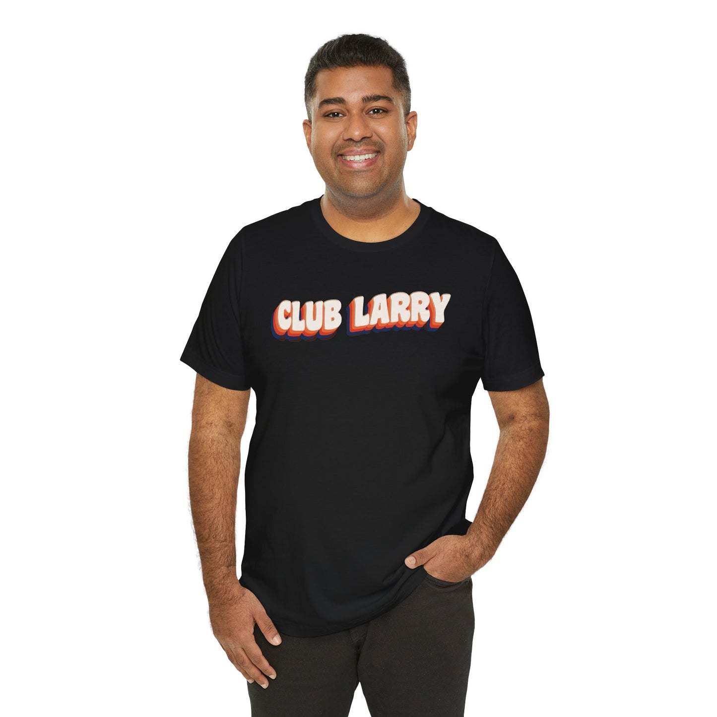 Club Name Tee — Retro Style Larry T-Shirt