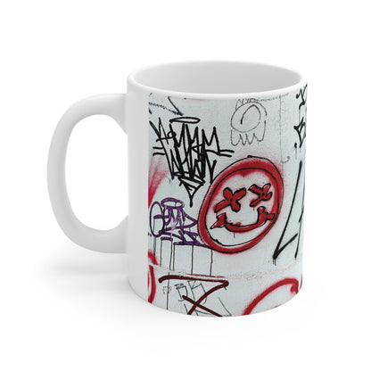 Larry Graffiti Wall - from Reykjavik Iceland Ceramic Mug 11oz