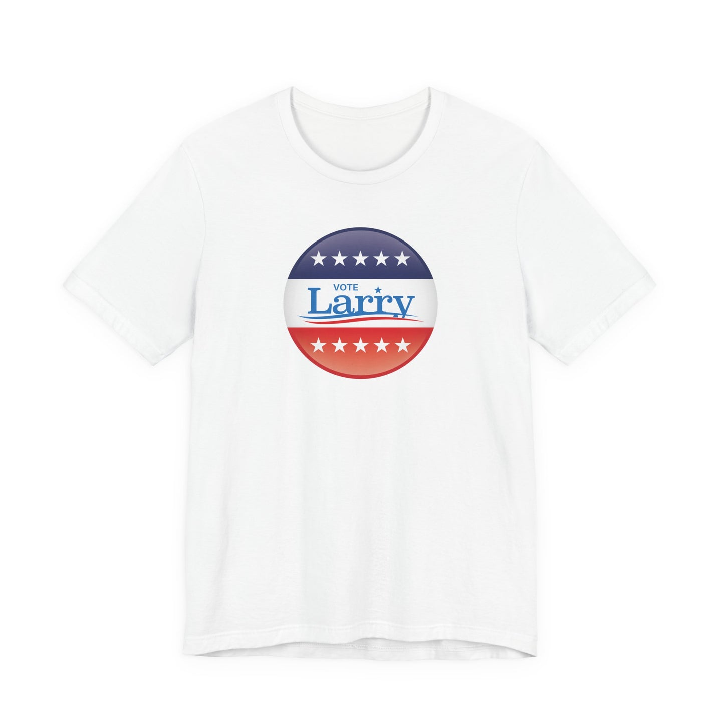 Vote Larry Unisex Adult T-shirt, Political Red White and Blue Larry Tee