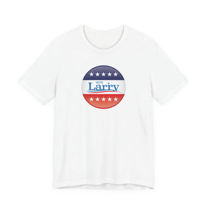 Vote Larry Unisex Adult T-shirt, Political Red White and Blue Larry Tee