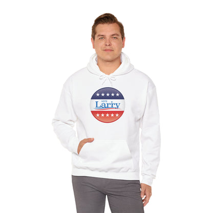 Vote Larry Hoodie, Funny Larry Political Hooded Sweatshirt