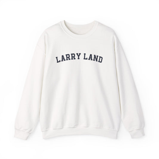 Larry Land Crewneck Sweatshirt — Retro Collegiate Graphic Pullover