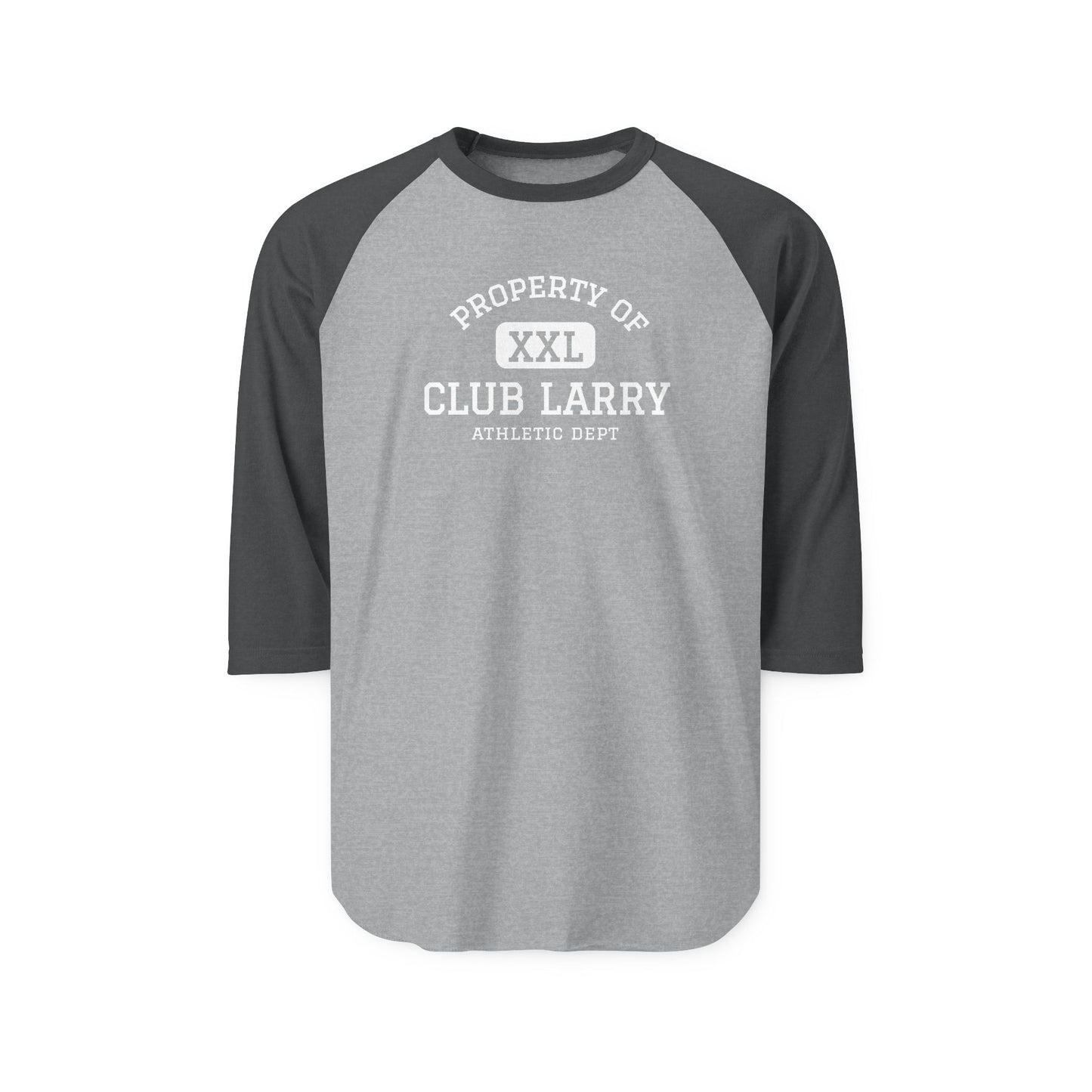 Club Larry Athletic Department - Unisex 3/4 Sleeve Raglan Tee