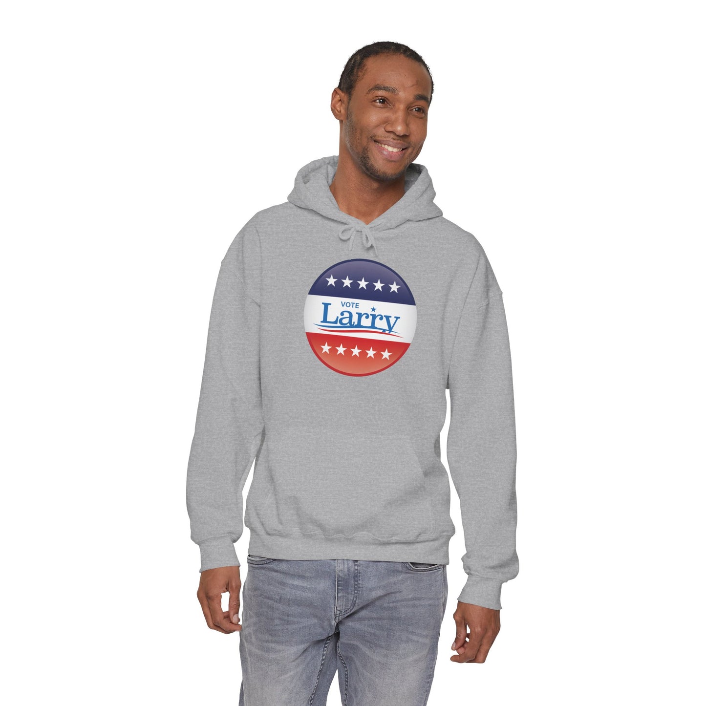 Vote Larry Hoodie, Funny Larry Political Hooded Sweatshirt
