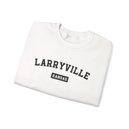 Larryville Kansas Crewneck Sweatshirt - College Style Pullover, Fun Lawrence Kansas KU College Sweater